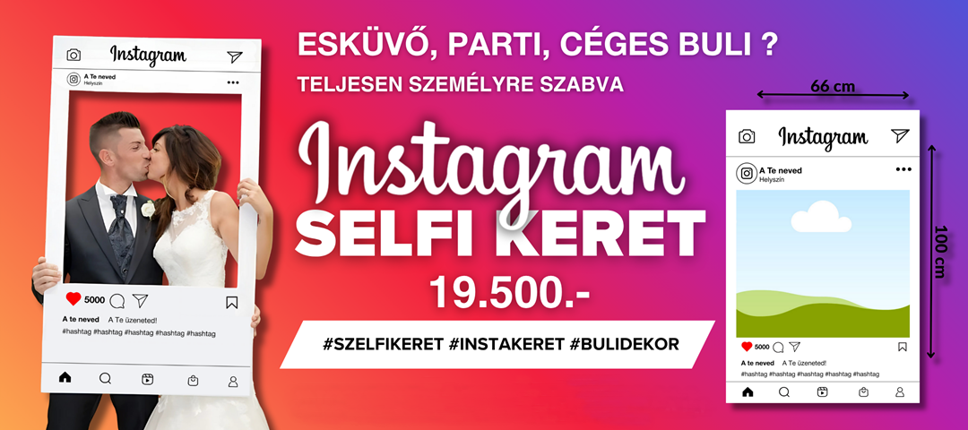 Instagram keret és esküvői keret fotózáshoz