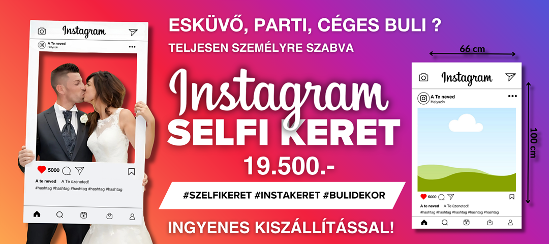 Instagram keret és esküvői keret fotózáshoz