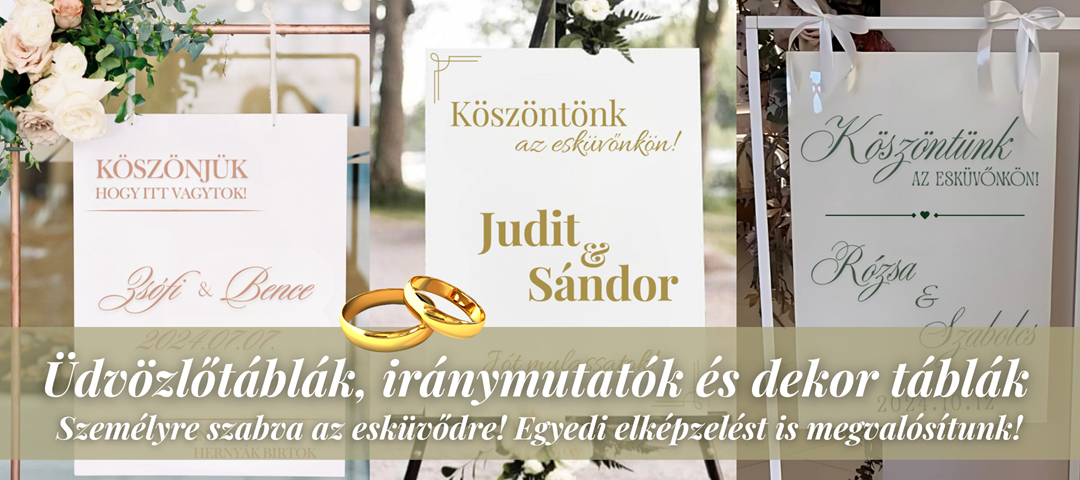 Esküvői tábla