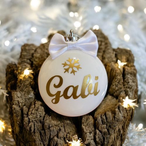 Egyedi karácsonyfadísz piros