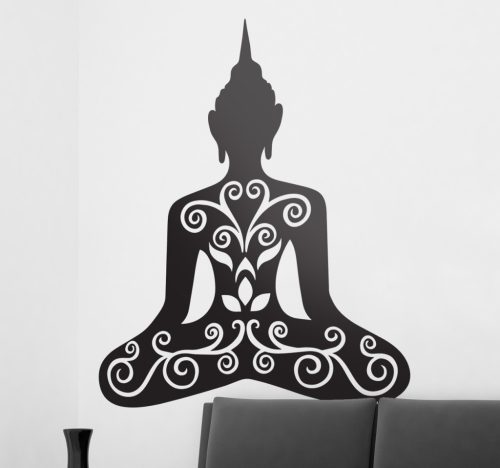 Buddha spirituális matrica