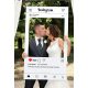 Instagram "szelfi" egyedi fotókeret 