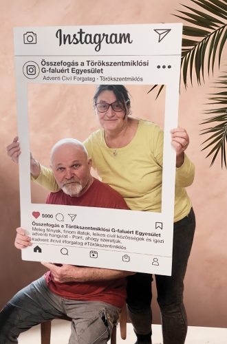 Instagram "szelfi" egyedi fotókeret 