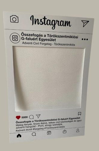 Instagram "szelfi" egyedi fotókeret 