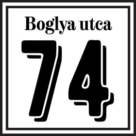 Házszám tábla 16