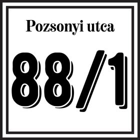 Házszám tábla 17
