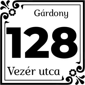 Házszám tábla 38