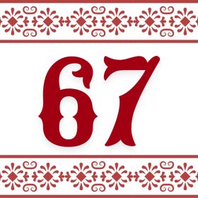 Házszám tábla 55