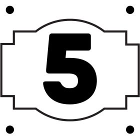 Házszám tábla 8