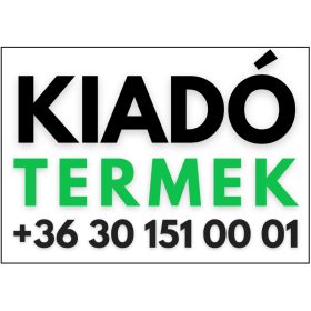 Kiadó termek tábla
