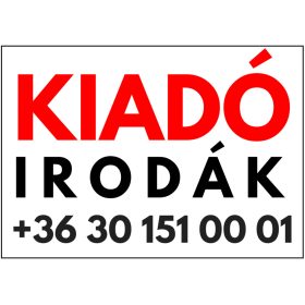 Kiadó irodák tábla