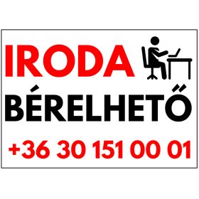 Iroda bérelhető tábla