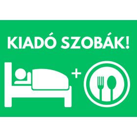 Kiadó szobák tábla