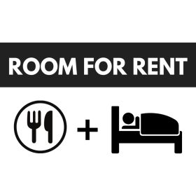 Rom for rent tábla egyszínű