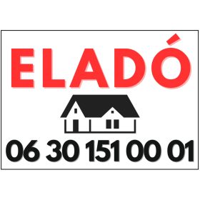 Általános eladó ingatlan tábla