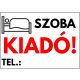 Szoba Kiadó tábla