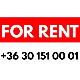 For rent műanyag tábla