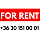 For rent műanyag tábla