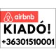 Airbnb kiadó tábla