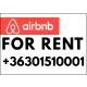 Airbnb for rent tábla