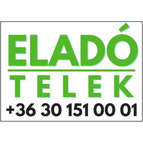 Eladó telek tábla