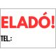 Eladó tábla egyedi számmal