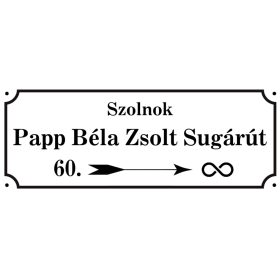 Születésnapi utcatábla