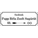 Születésnapi utcatábla